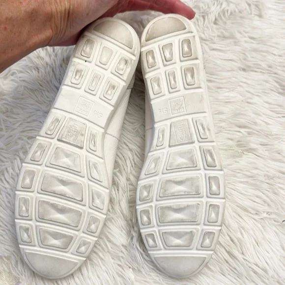 ARA Sardinia Cream Beige leather comfort ballet on flats loafers women size 7 - Picture 7 of 7